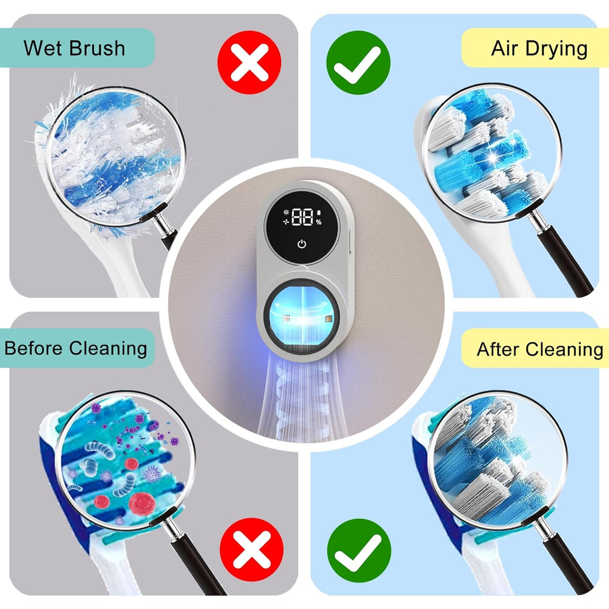 UV Toothbrush Cleaner