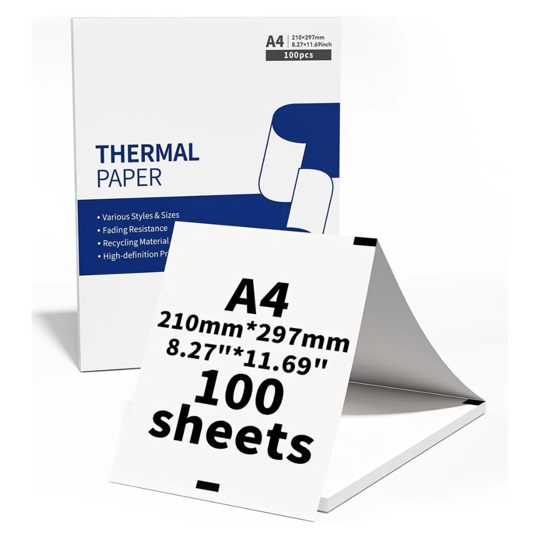 Wireless Thermal A4 Printer + 10 Thermal Papers