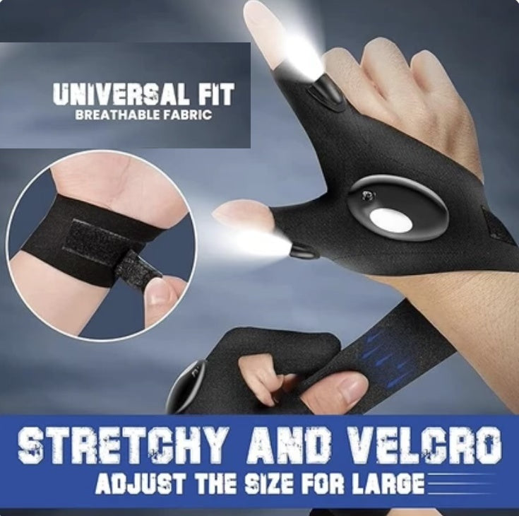Illuminating Finger Glove