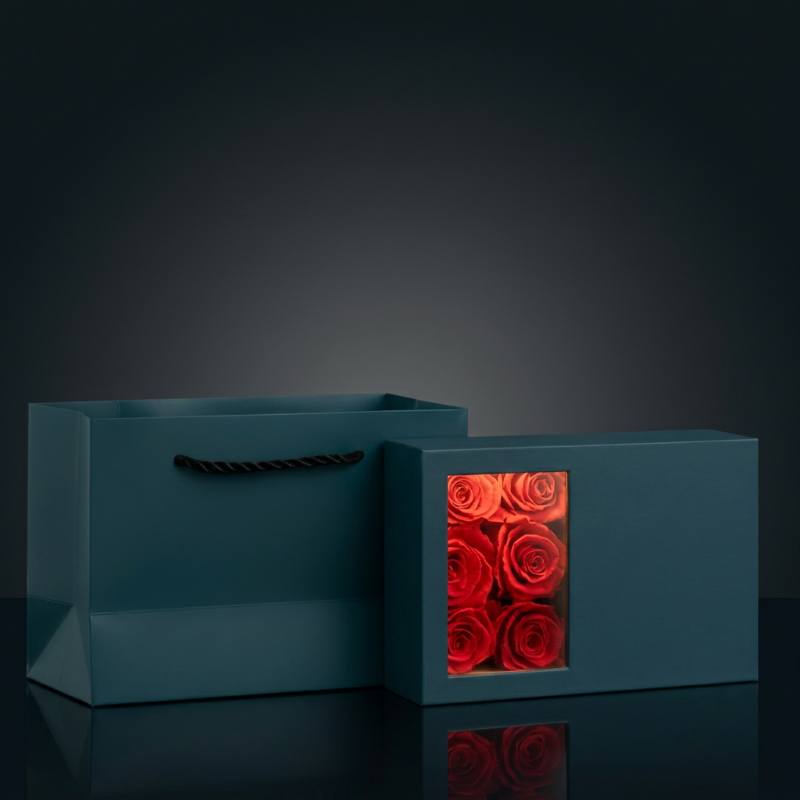 Six Eternal Roses Jewelry Box