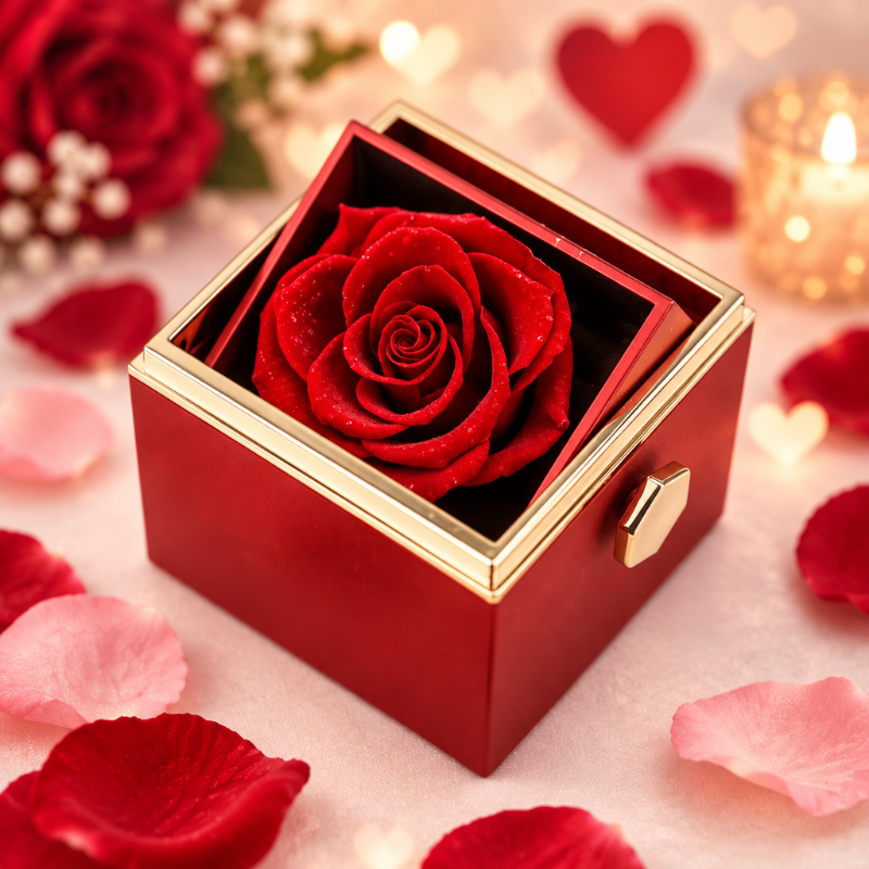Eternal Rose Rotating Gift Box