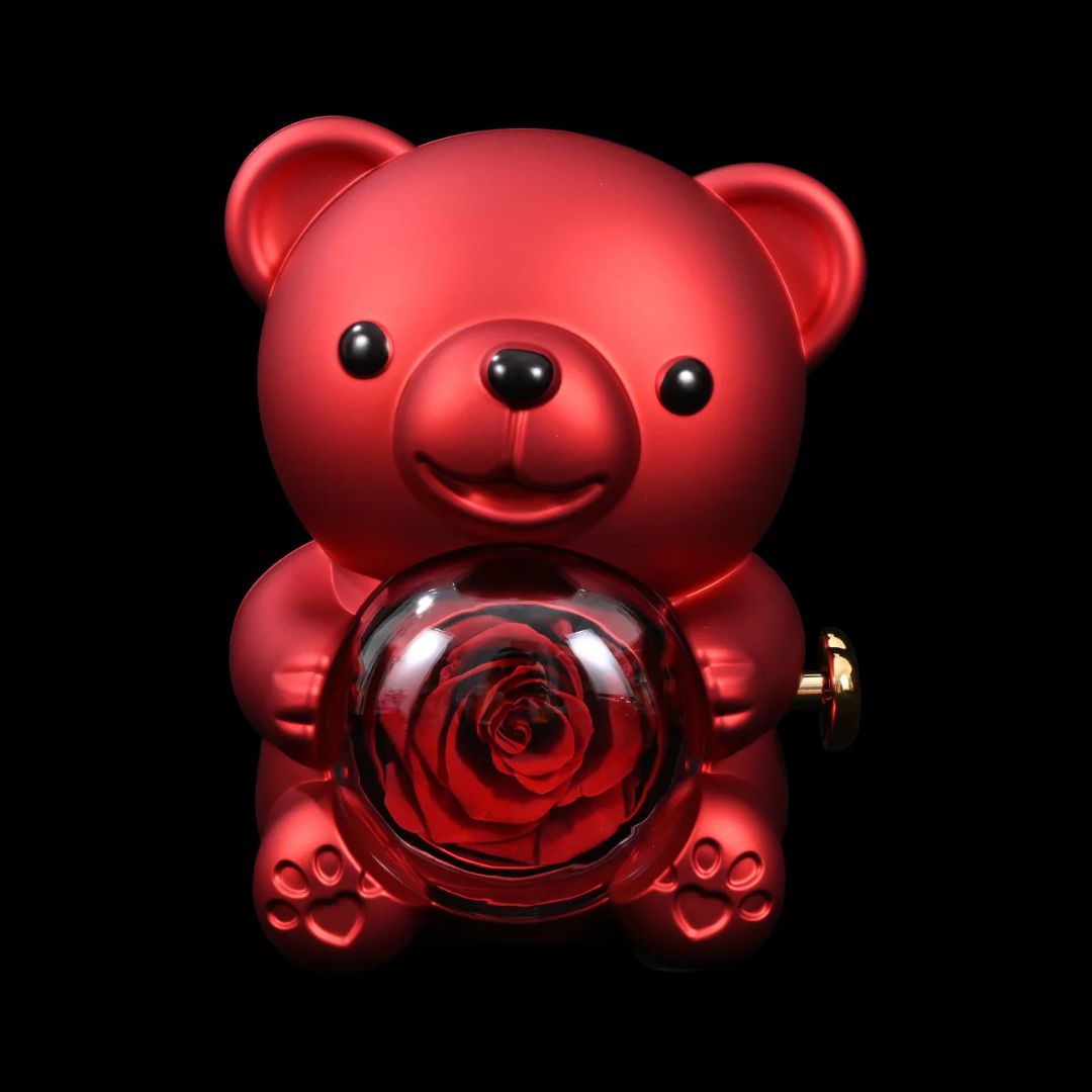 Eternal Rose & Necklace Teddy