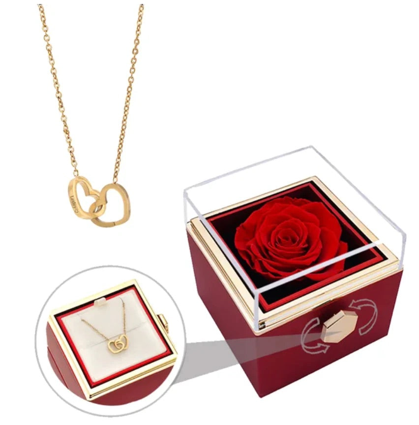 Eternal Rose & Necklace Box