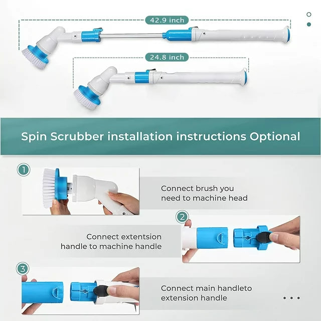 Extendable Electric Spin Scrubber