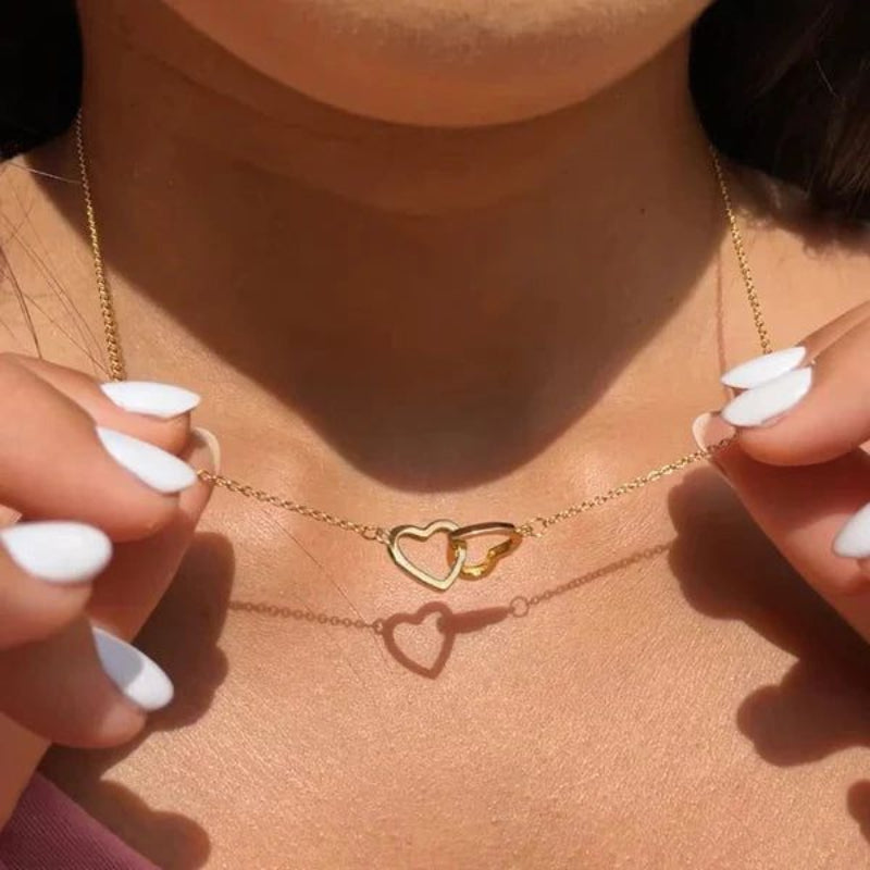 Double Heart Necklace