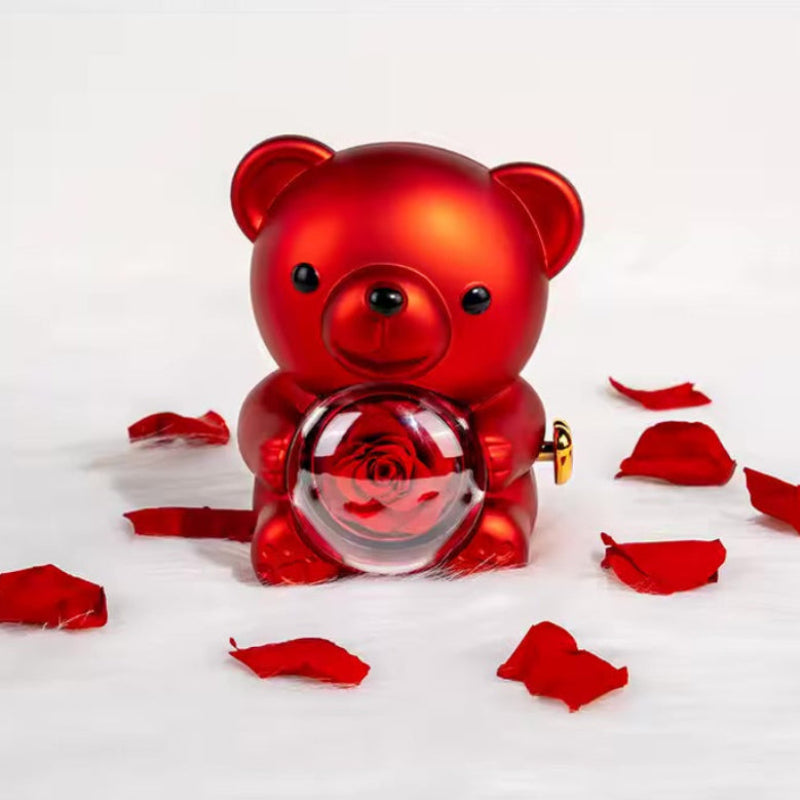 Eternal Rose & Necklace Teddy