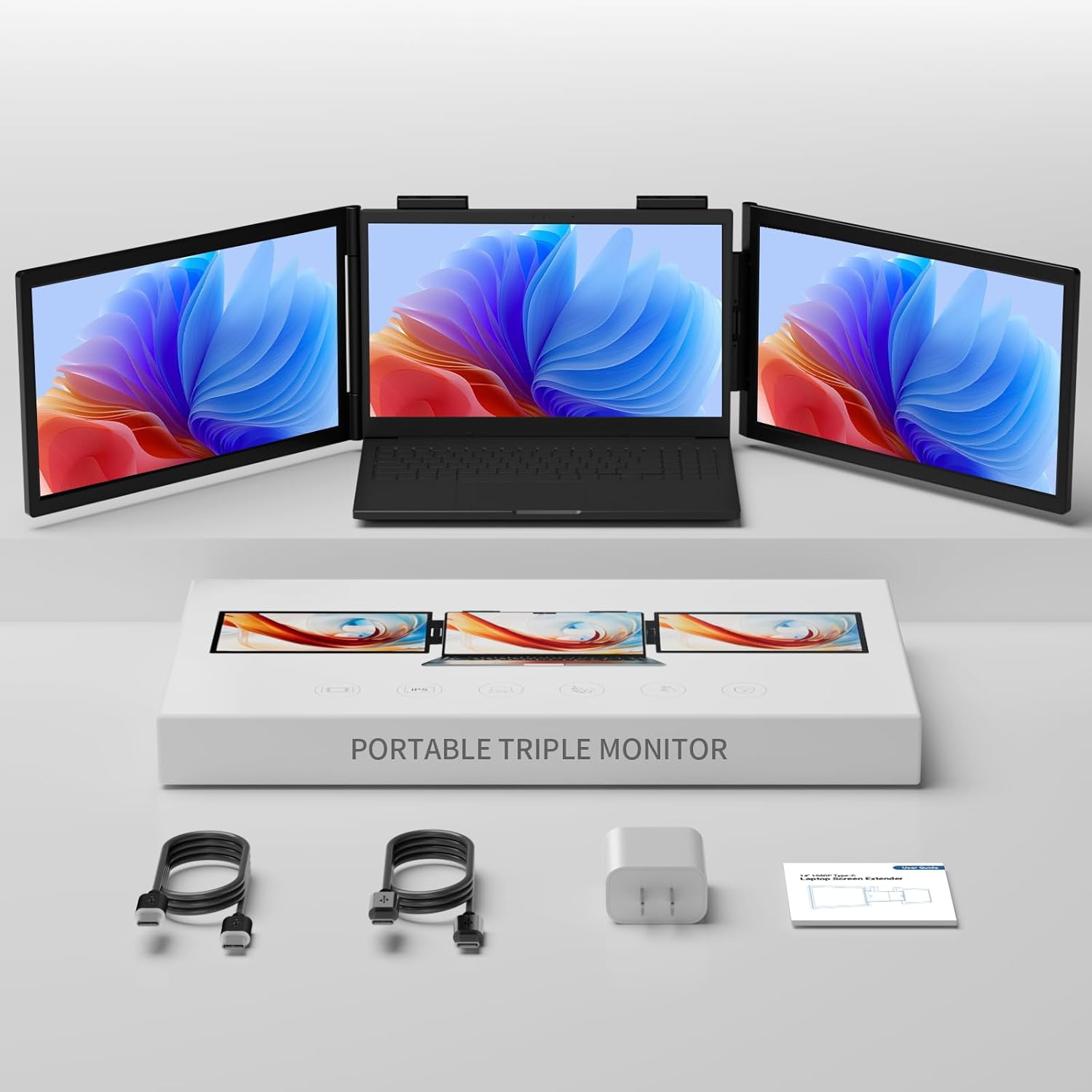 Triple Laptop Monitor