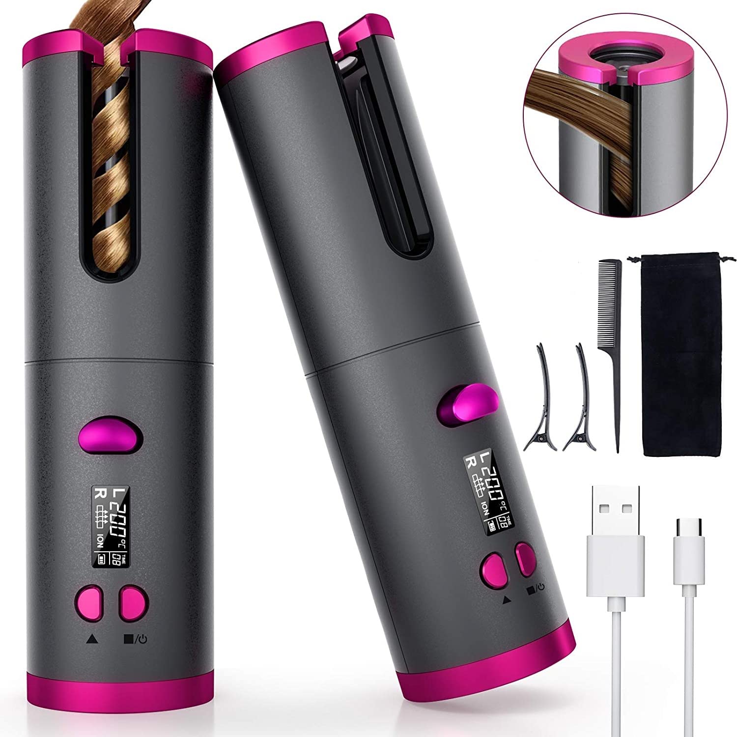 Cordless Automatic Hair Curler