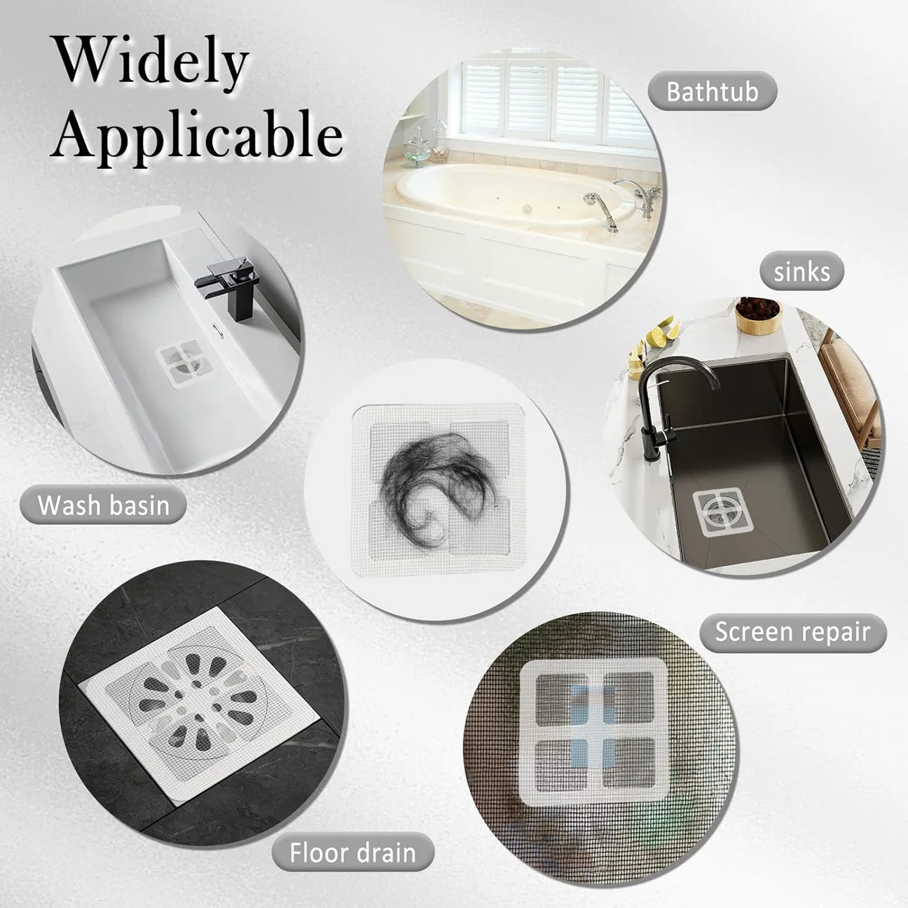 Drain Cover Sticker – Hair & Insect Resistant (10 PCs)