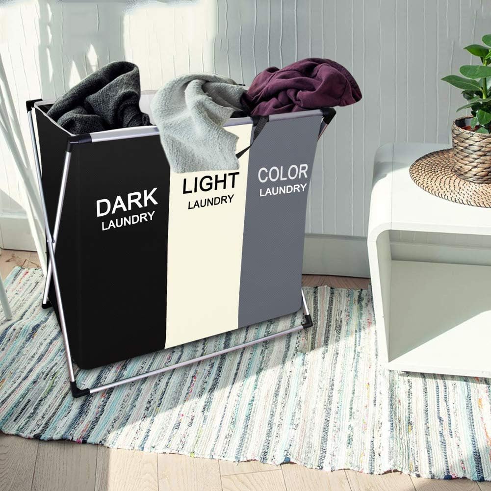 3 Section Foldable Laundry Organizer