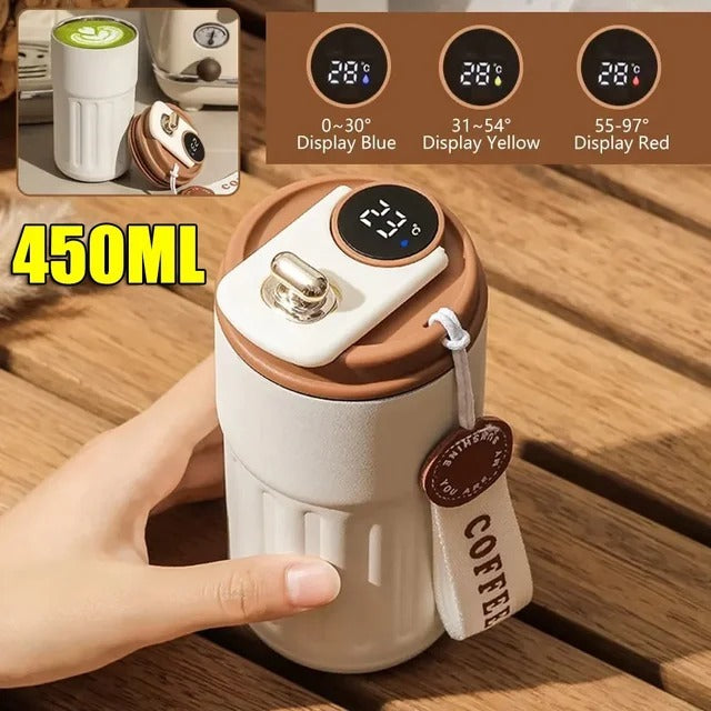 Leakproof Coffee Mug with Temperature Display