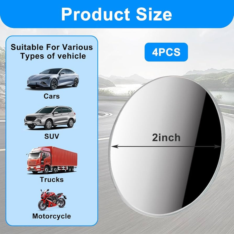 Car Blindspot Mirror (2 Pcs)
