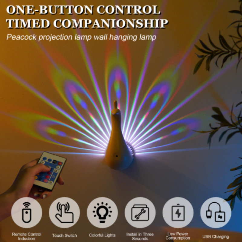 Peacock Wall Light