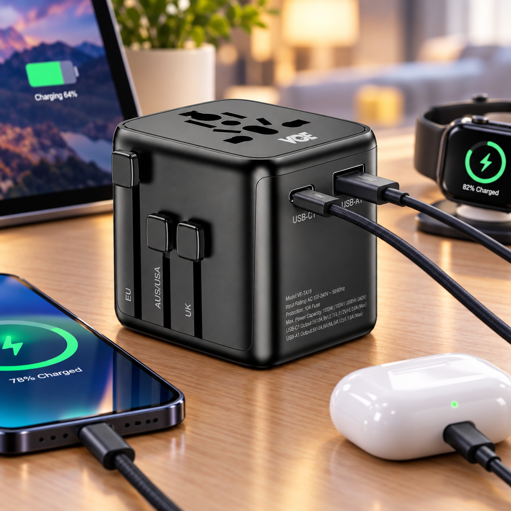 Multi-functional travel adapter