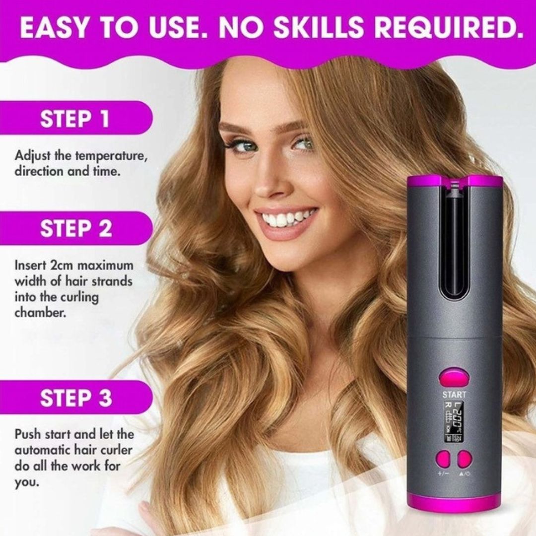 Cordless Automatic Hair Curler