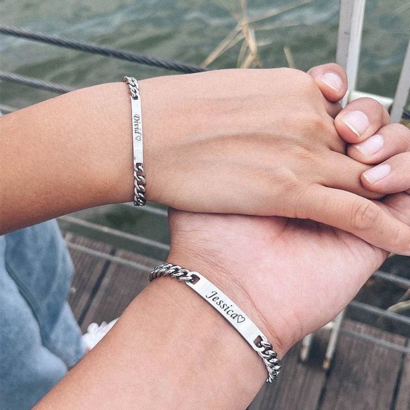 Engraved Bracelets Gift Set