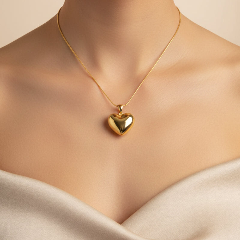 Puffy Heart Necklace