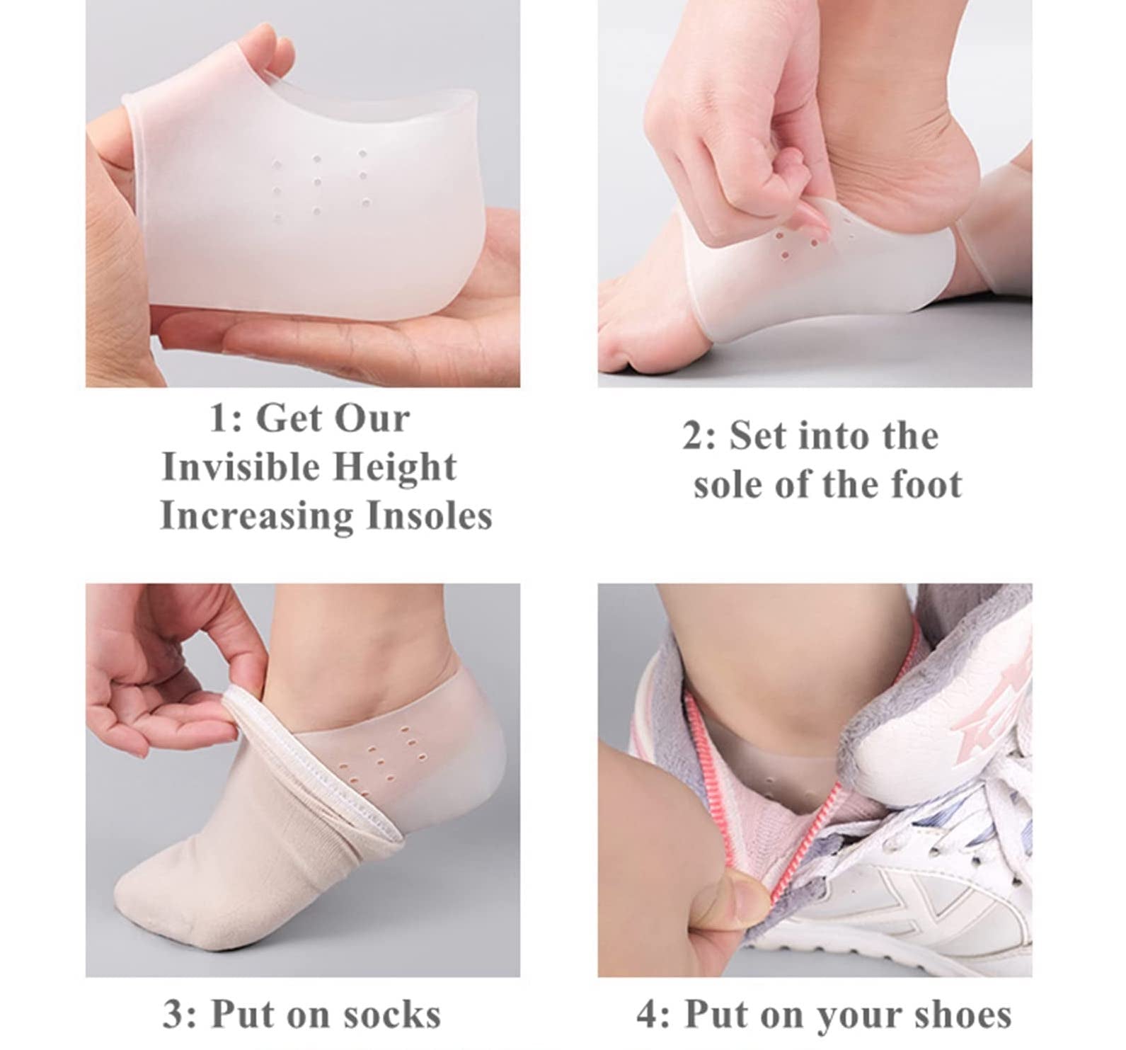 Invisible Height Insoles (Pair) - Nox Stores