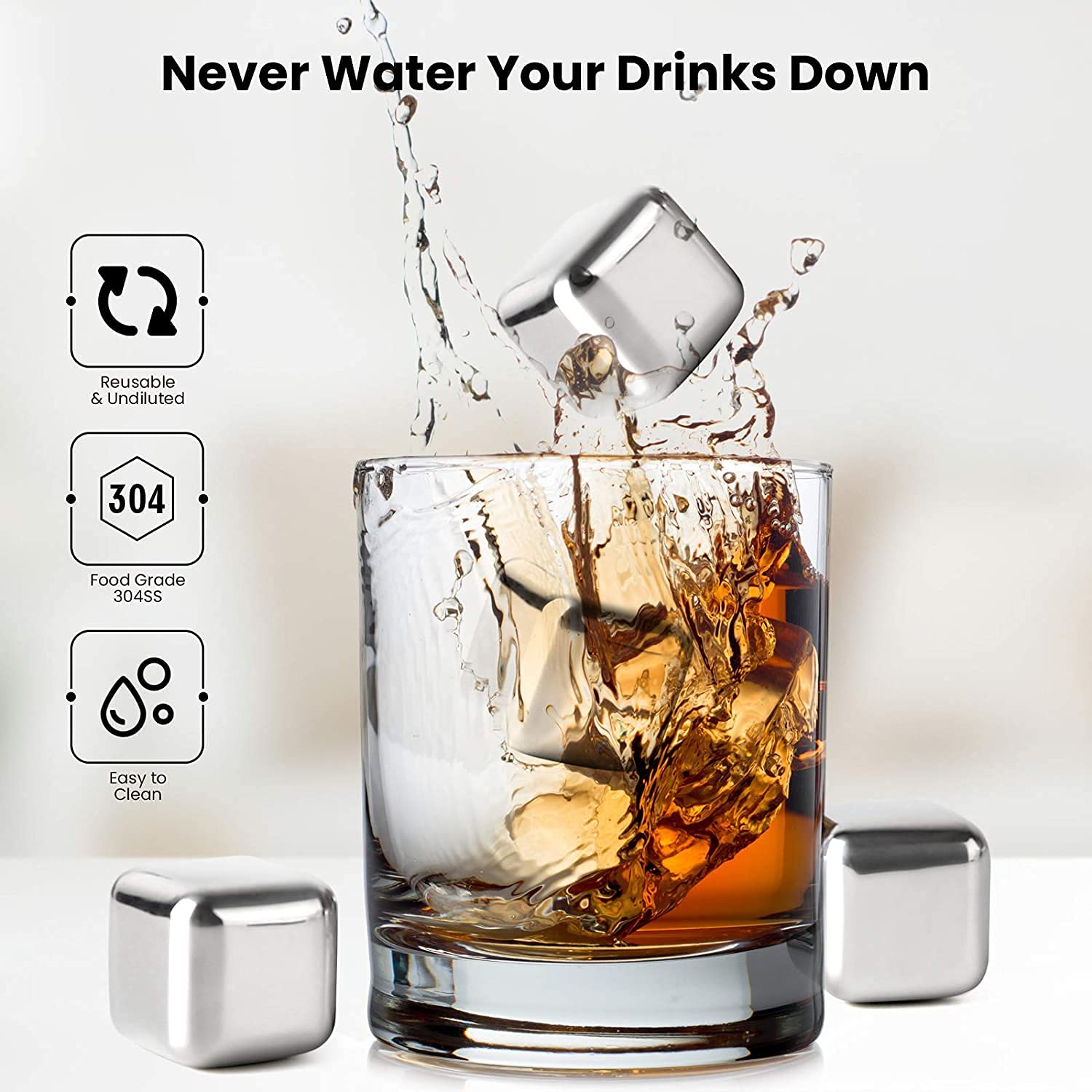 Metal Ice Cubes - Nox Stores
