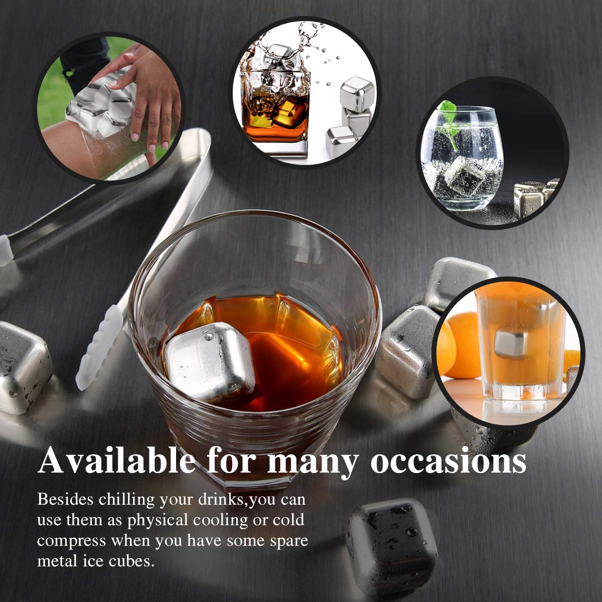 Metal Ice Cubes - Nox Stores
